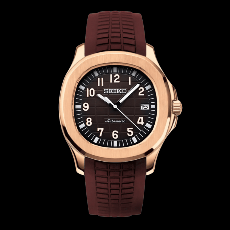 Seikonaut Rose Gold Brown | Seiko Aquanaut Mod – HourHand