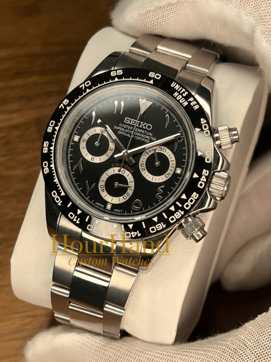 Seitona | Arabic dial Black - HourHand Watches