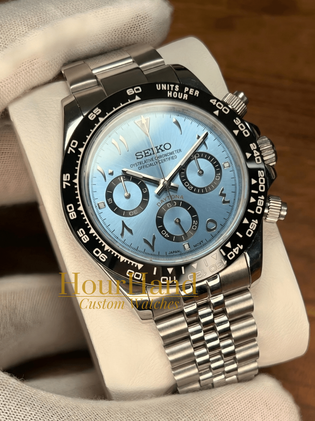 Seitona | Arabic dial Ice Blue - HourHand Watches