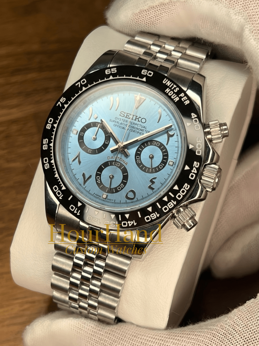 Seitona | Arabic dial Ice Blue - HourHand Watches