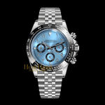 Seitona Arabic dial Ice Blue | Seiko Daytona Mod – HourHand