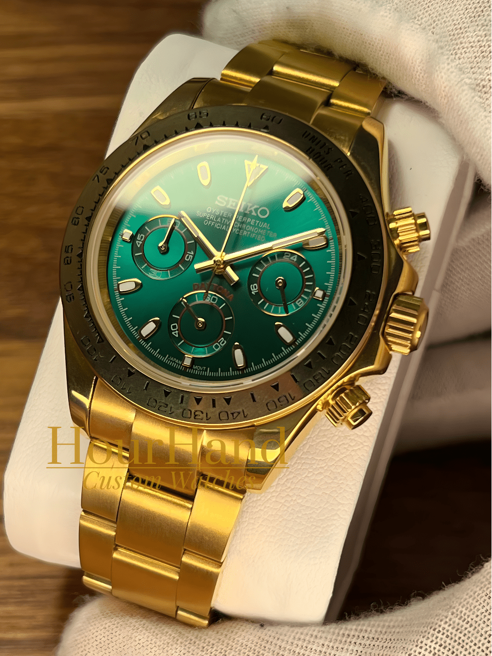Seitona | Gold & Green - HourHand Watches