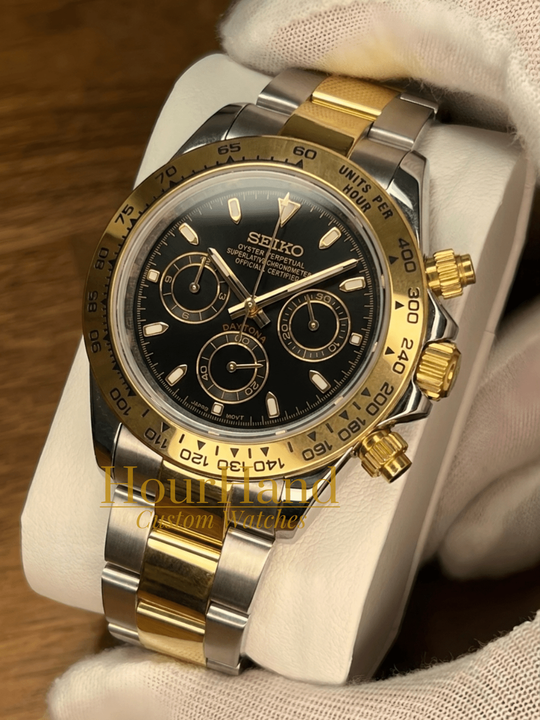 Seitona | Gold & Silver [Black] - HourHand Watches
