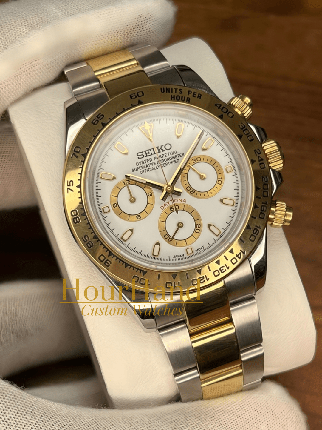 Seitona | Silver & Gold [White] - HourHand Watches