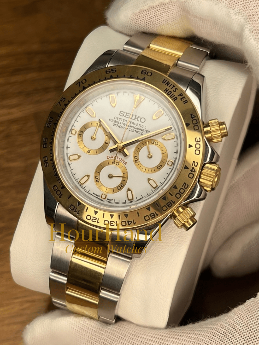 Seitona | Silver & Gold [White] - HourHand Watches