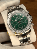 Seitona | Silver & Green - HourHand Watches